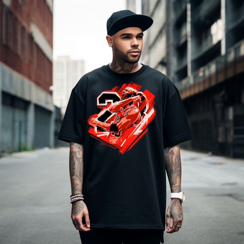 Camiseta Oversized Streetwear Basquete Basketball Lançamento Confortável 100% Algodão Premium