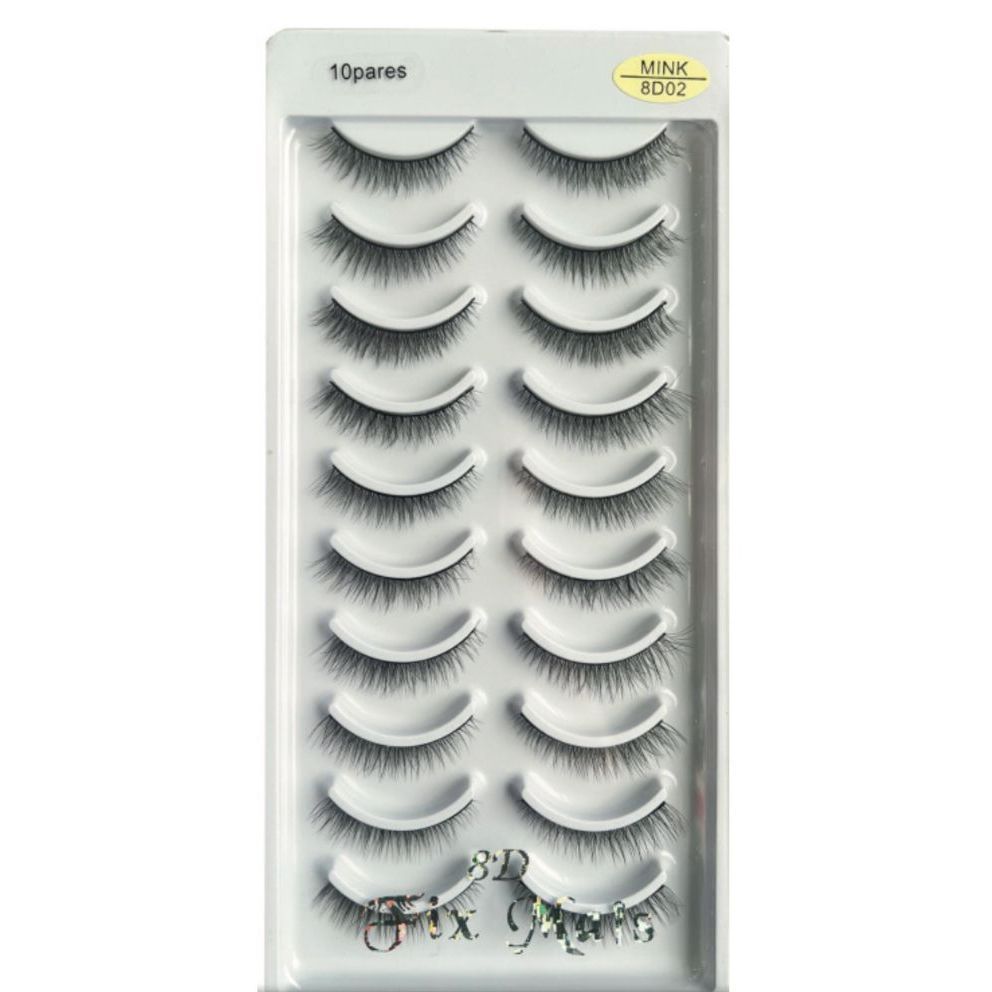 10 Pares Cílios Postiços 8D - Fix Mais em Oferta na Shopee