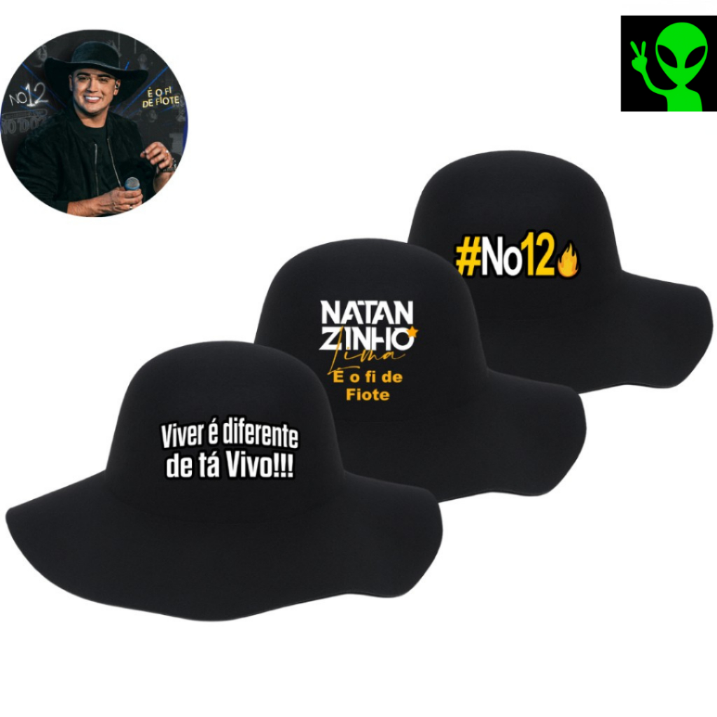 Chapéu Cata Ovo Original Frases Caminhoneiro Feltro Natanzinho Tradicional em Oferta na Shopee