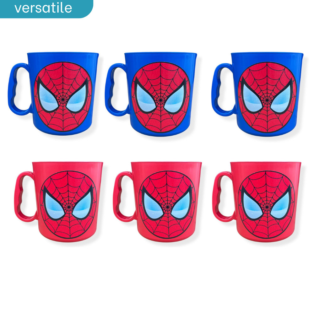 10-15-20-30 Canecas de plástico Homem Aranha para Aniversários Festas Lembracinhas Presentes 430ml