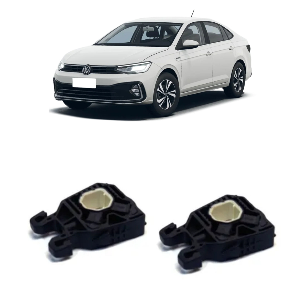 Par De  Suporte Coxim Superior Radiador Golf Nivus Jetta T-cross