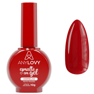 Esmalte em Gel Vermelho Feito Paixão AnyLovy 10g em Oferta na Shopee