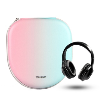 Hard Case Estojo Aegium Impermeável Para Headphone Headset Tipo Concha Rosa Gradiente Universal em Oferta na Shopee