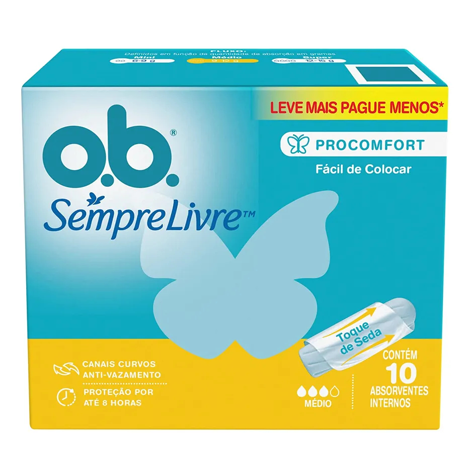 Absorvente Interno O.B. Sempre Livre ProComfort - Escolher Tamanho