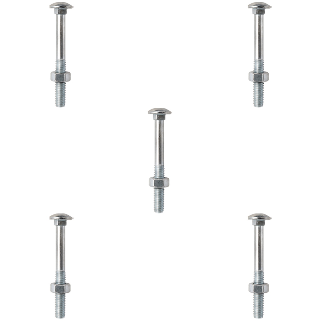 Kit Parafuso Francês Com Porca  3/8'' x 6'' - 53,0026 (Com 5 Unidades) - Nord em Oferta na Shopee