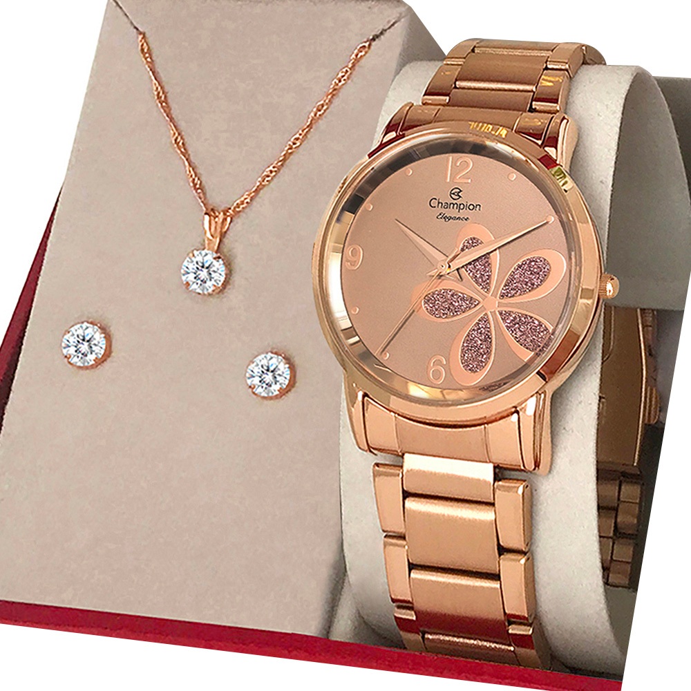 Relógio Feminino Rose Champion Original Prova Dágua Garantia - Watches