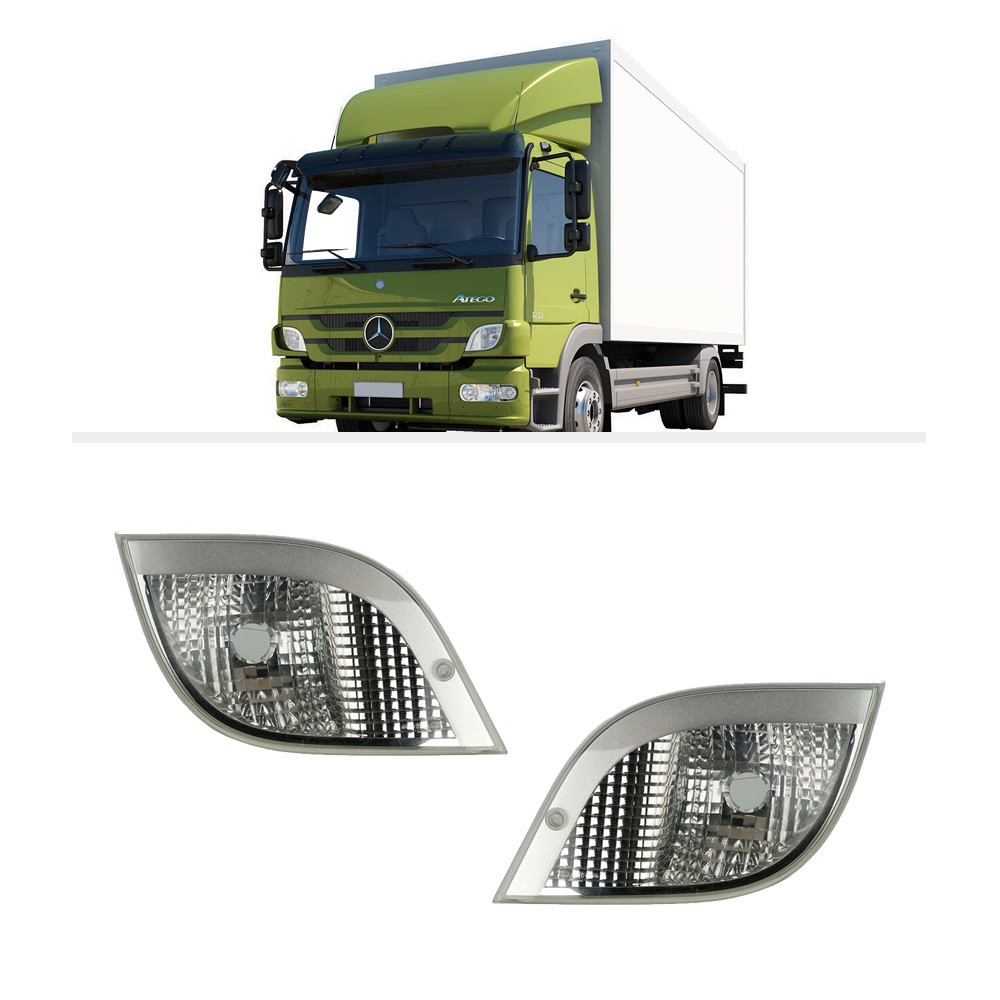 Lanterna Direcional Mercedes-Benz Atego até 2011 (Pisca) 9738200621 9738200521 - Sinalsul - Lado Esquerdo