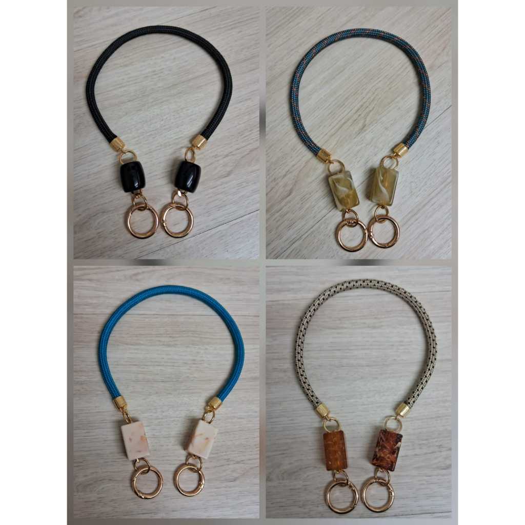 ALÇA DE CORDÃO NÁUTICA COM RESINA,PARA BOLSAS