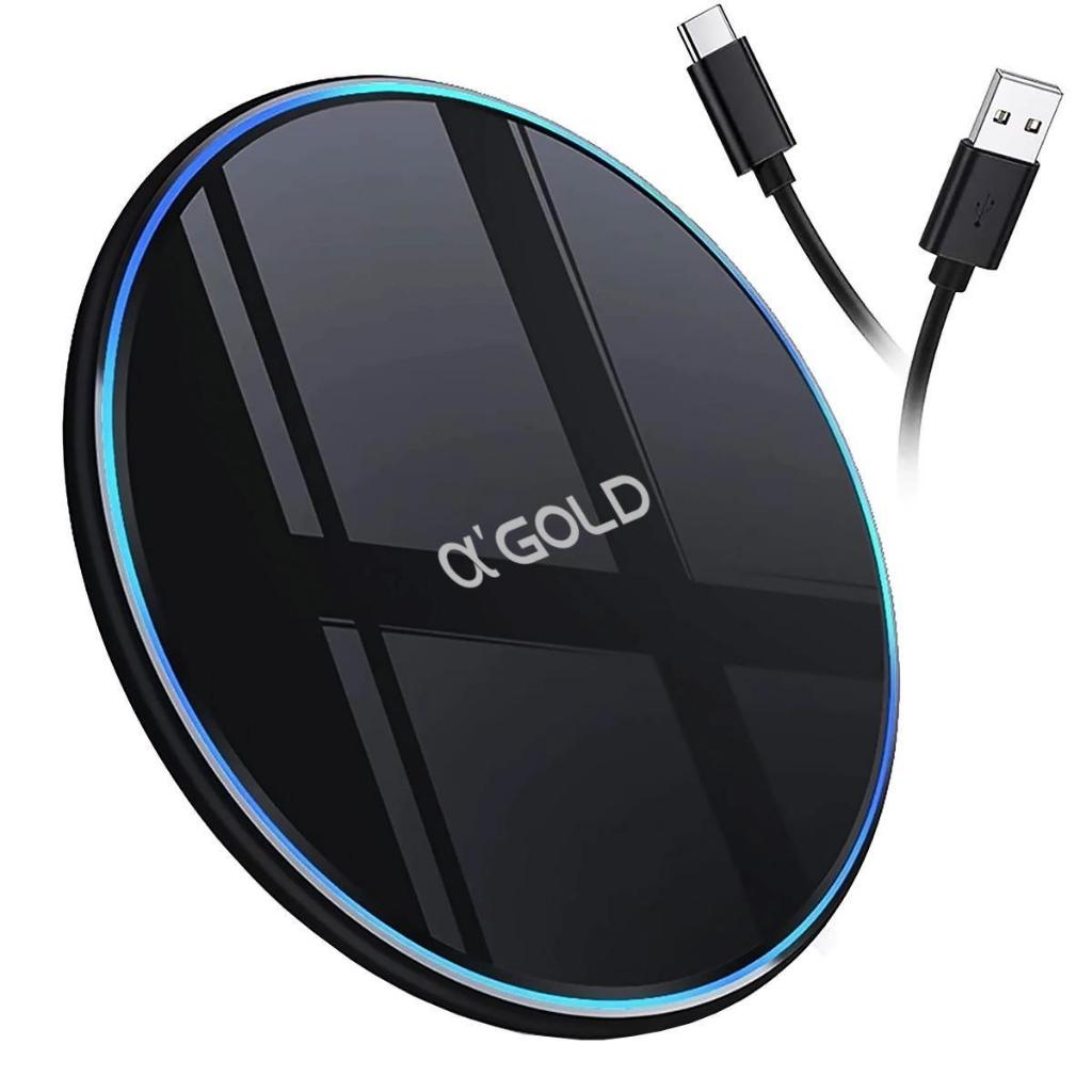 Carregador Indução Universal de Mesa sem Fio QI Wireless 15w Original A'Gold