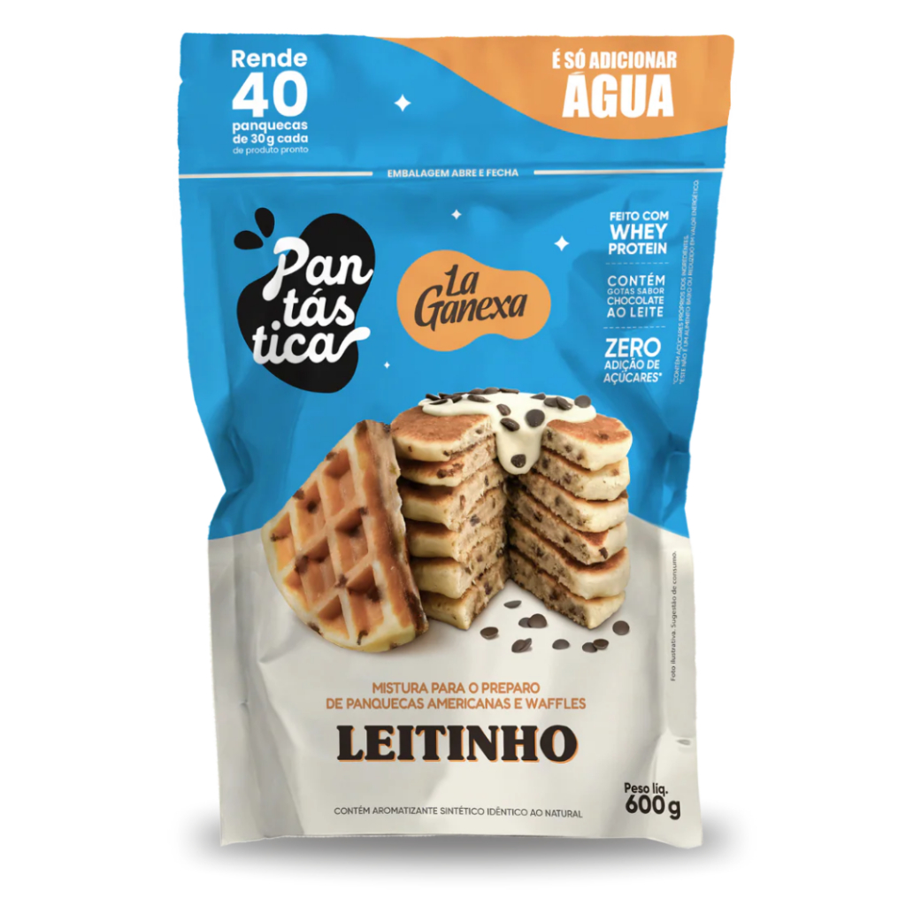 Panqueca Proteica 600g Pantástica sabor Leitinho 600g - La Ganexa em Oferta na Shopee