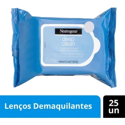 Lenço Demaquilante Neutrogena Deep Clean Com 25 unidades