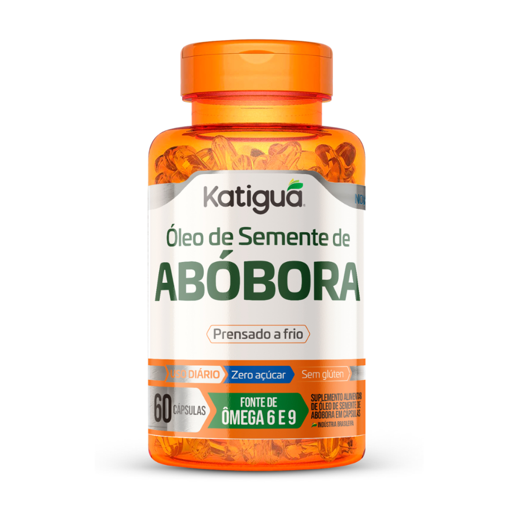 Óleo de Semente de Abóbora 1000mg 60 cápsulas Puro Premium Abobora