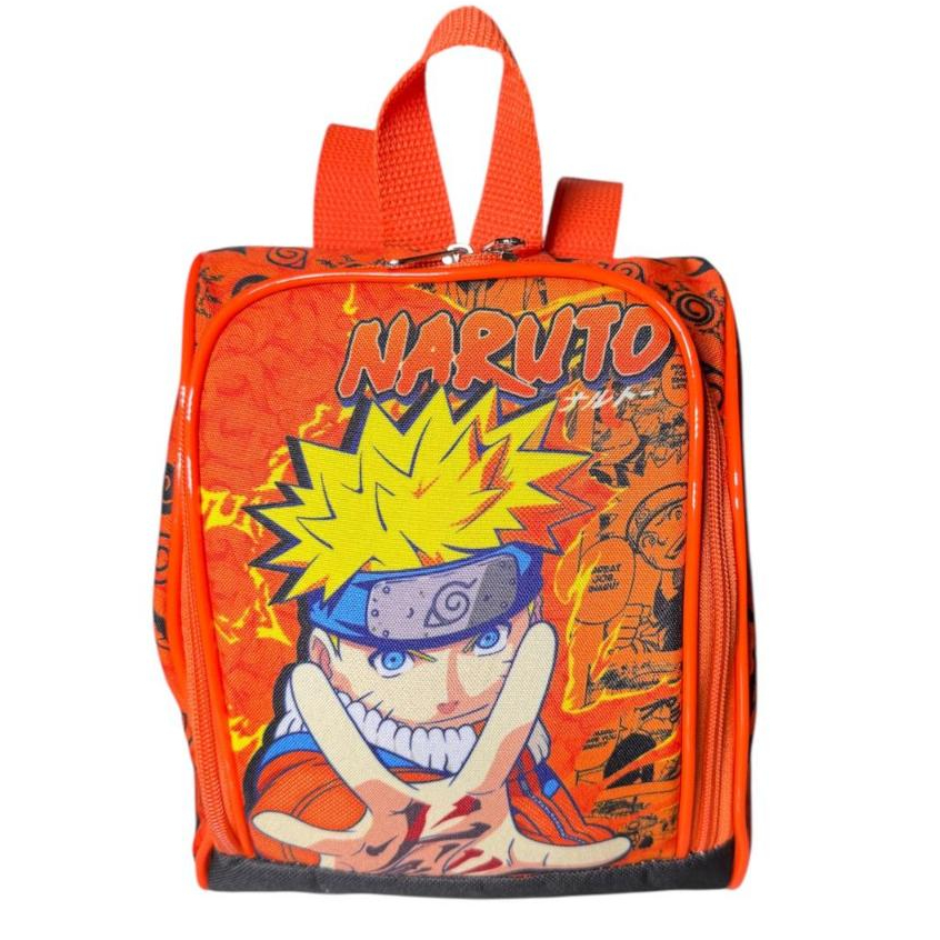 Lancheira Modelo Novo Infantil Térmica Escolar Meninos Naruto Shippuden Raposa