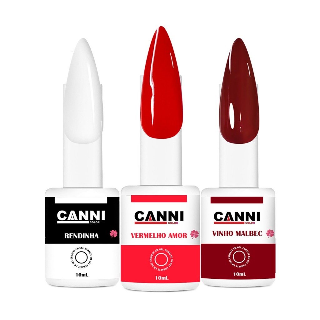 Esmalte em gel para unhas 10ml canni color em Oferta na Shopee