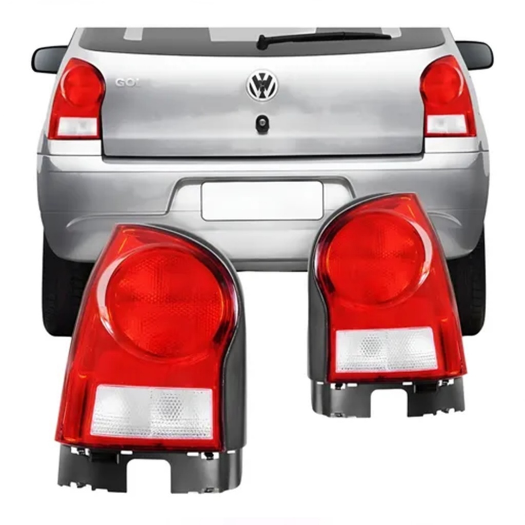 Lanterna Traseira Gol G4 2006 2007 2008 2009 2010 2011 2012 2013 2014 Bicolor Cristal