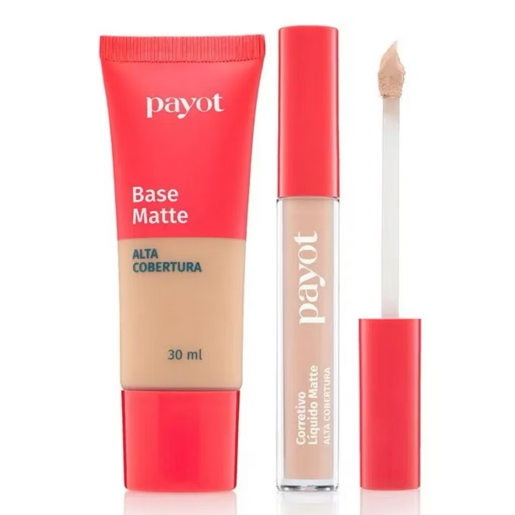 Kit Base Matte Alta Cobertura + Corretivo Matte Payot