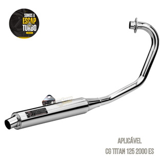 Escapamento Cg Titan 125 2000 Es Modelo Fortuninha Cromado em Oferta na Shopee
