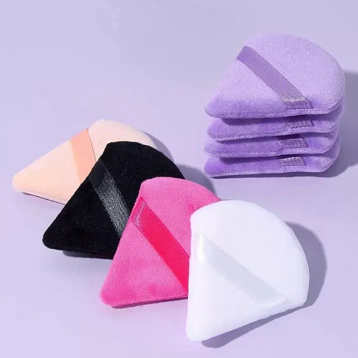 Kit Com 6 Esponjas Espuma Para Maquiagem Batedor De Pó Base Veludo 024-051