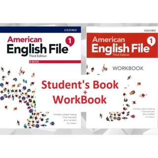American English File Third Edition Level 1 Student book e Workbook em Oferta na Shopee