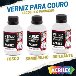 Verniz Para Couro 100ml Acrilex - (Escolha o Modelo) em Oferta na Shopee