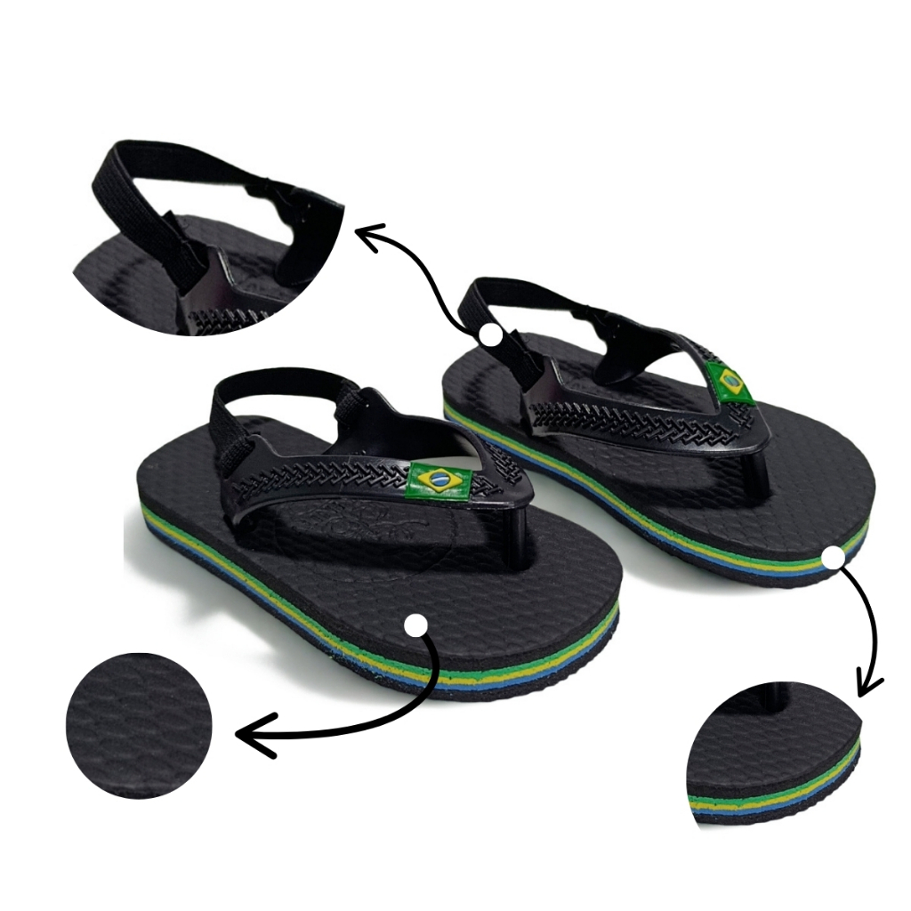Chinelo Bebê Sandália Baby brasil Menino Menina Leve Verão