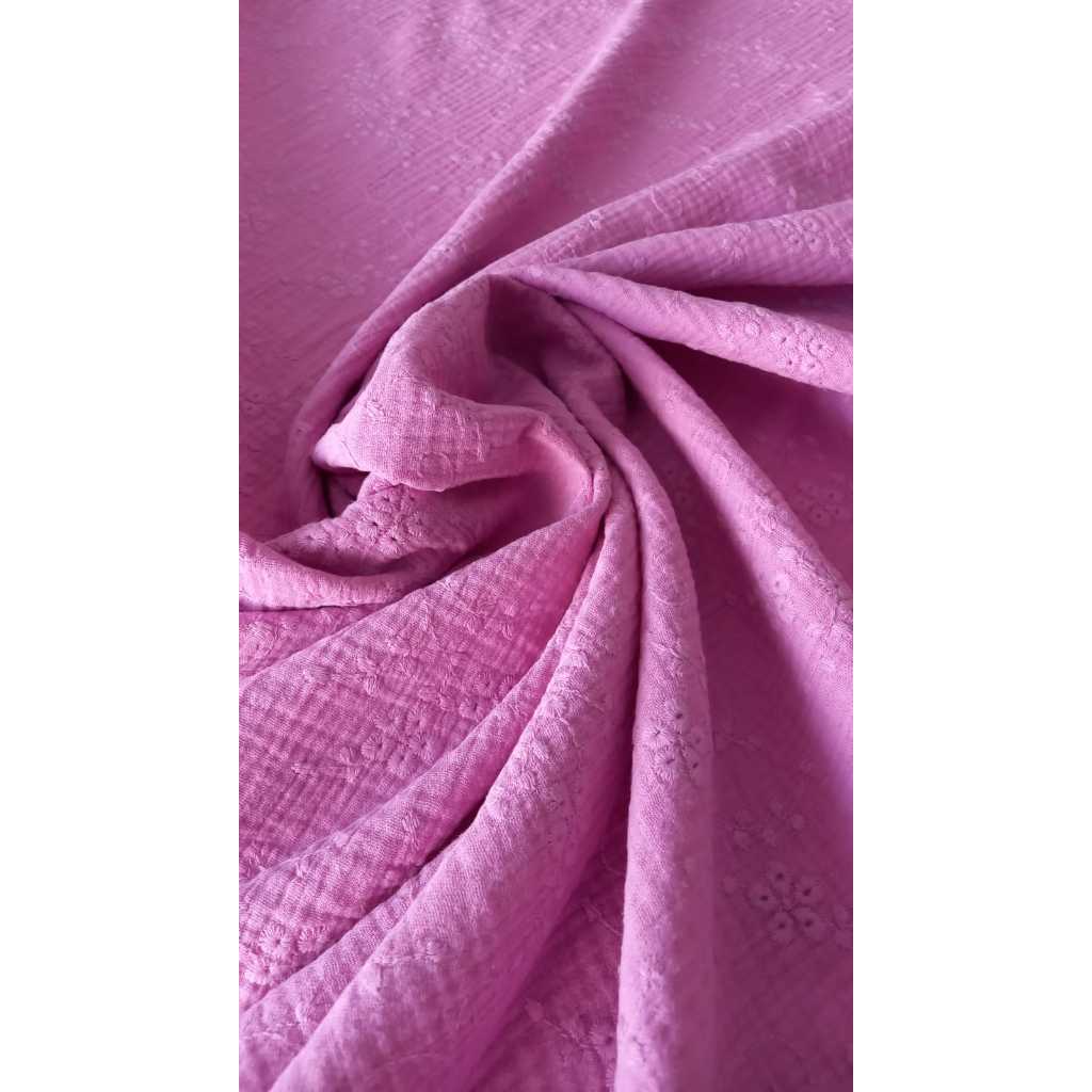 Gaze Bordada 100% Algodão Vestidos Saias Calças Camisas Túnicas Kimono