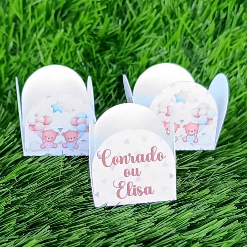 Forminha de brigadeiro personalizada URSINHO / BATIZADO / CHA REVELAÇÃO/ ANIVERSÁRIO / FESTA