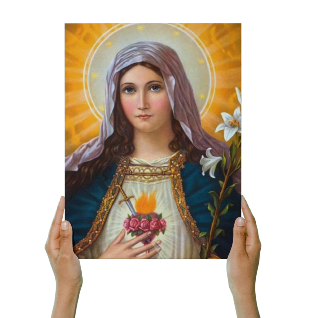 Quadro Plaquinha Decorativa MDF A4 - Imac Cor de Maria 1