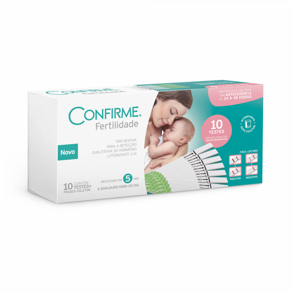 Kit Teste de ovulação e fertilidade feminina C/10 unidades - Embalagens discreta - Teste de fertilidade tipo Clearblue