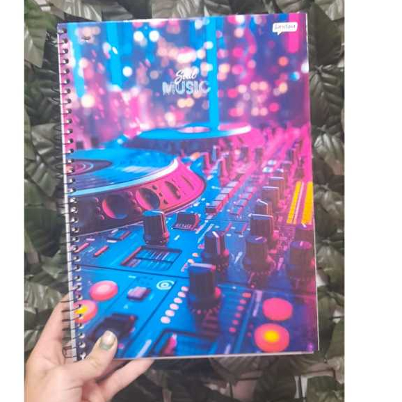 cadernos de 1 matéria simples de DJ musica / music