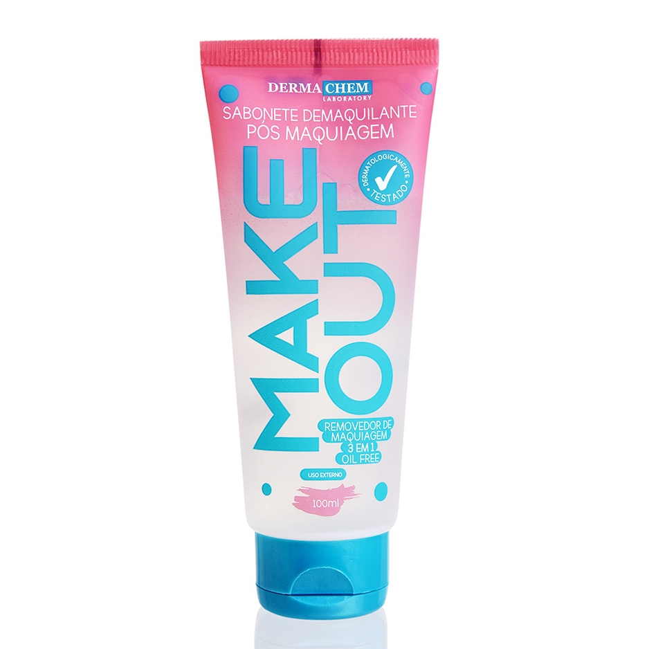 Sabonete Demaquilante Pós Maquiagem Make Out - Dermachem 100ml em Oferta na Shopee