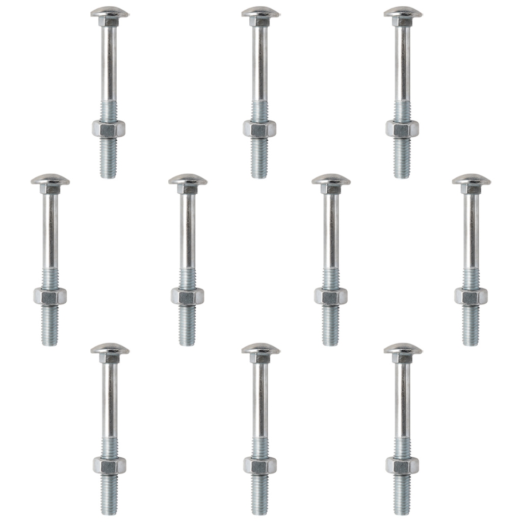 Kit Parafuso Francês Com Porca  1/4'' x 3'' - 53,0007 (Com 10 Unidades) - Nord