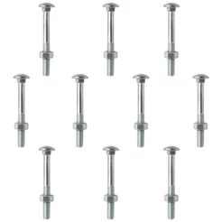Kit Parafuso Francês Com Porca 1/4'' x 5'' - 53,0009 (Com 10 Unidades) - Nord