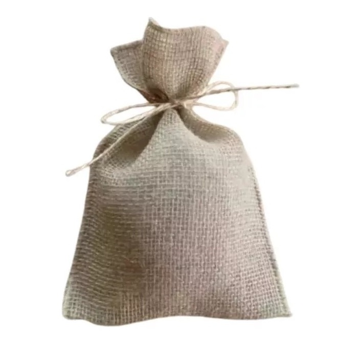Saco de Juta 10x15cm | Kits com 10 a 40 unidades | Lembrancinhas Rústicas, Embalagem Artesanal