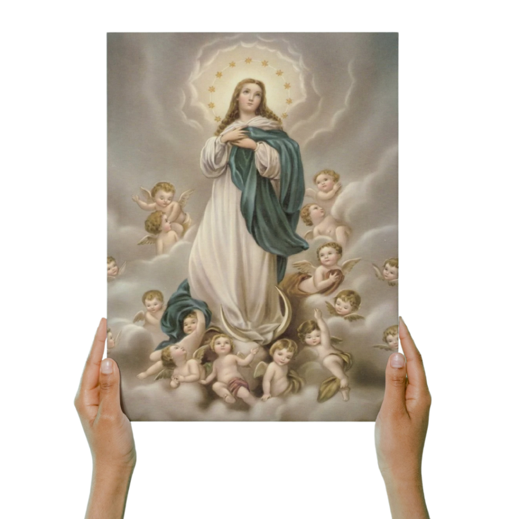 Quadro Plaquinha Decorativa MDF A4 - N. Sra Imac Concei 1