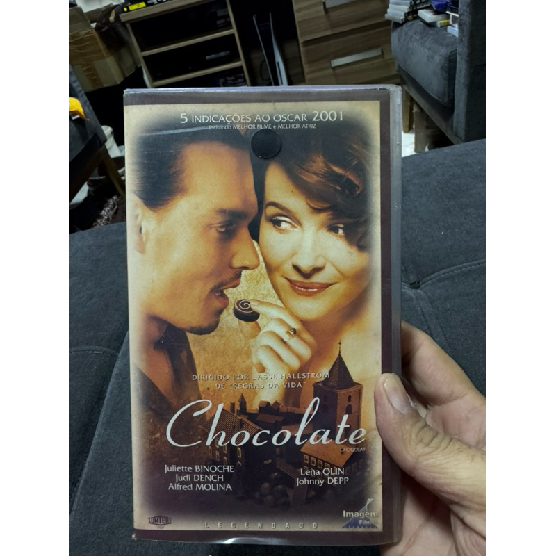 fita Vhs Chocolate - legendado - original - Johnny Depp - fotos reais