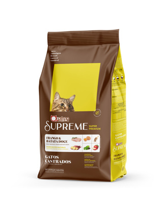 Ração Quatree Supreme Gatos Castrados Frango e Batata Doce 10,1kg em Oferta na Shopee