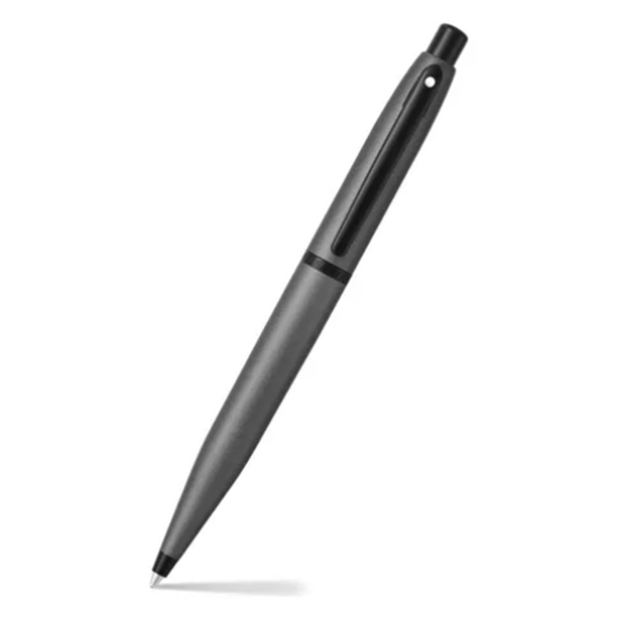Caneta Esferográfica Sheaffer Vfm Cinza Fosco Com Clip Preto E2942451