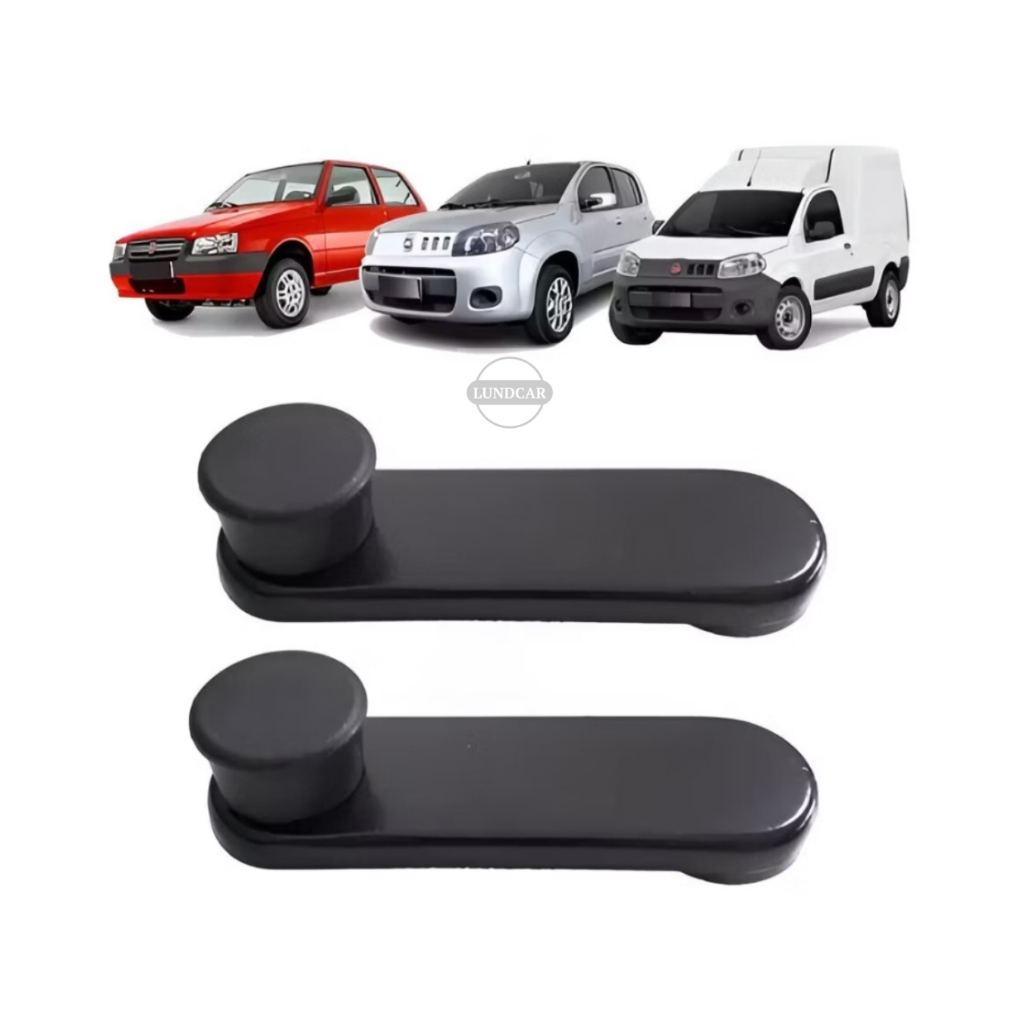 Par Manivela Vidro Fiat Uno Mille Fiorino Elba Metal