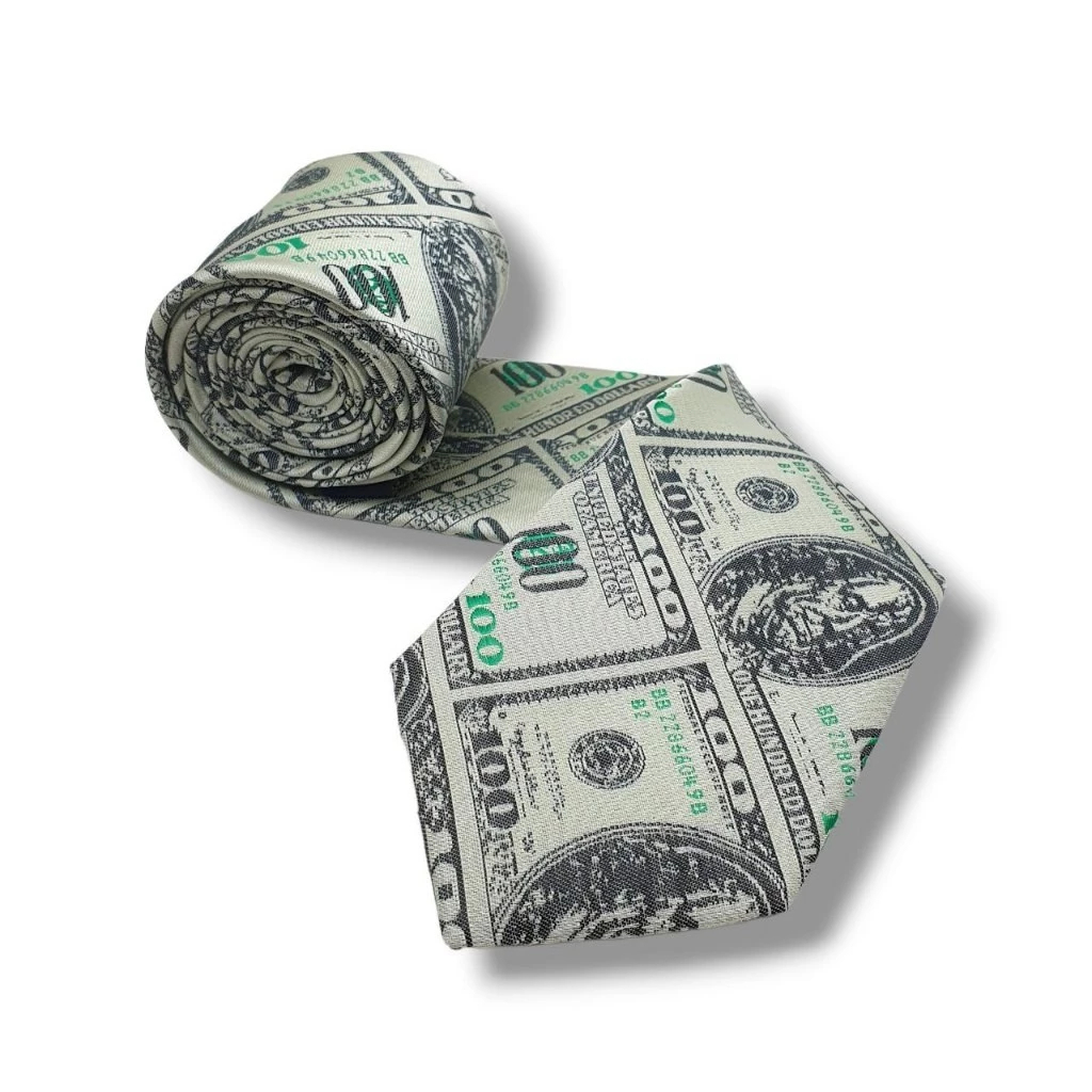 gravata masculina Dolar Hora da Gravata Casamento cortar festas eventos corte dinheiro dólar TRABALHADA