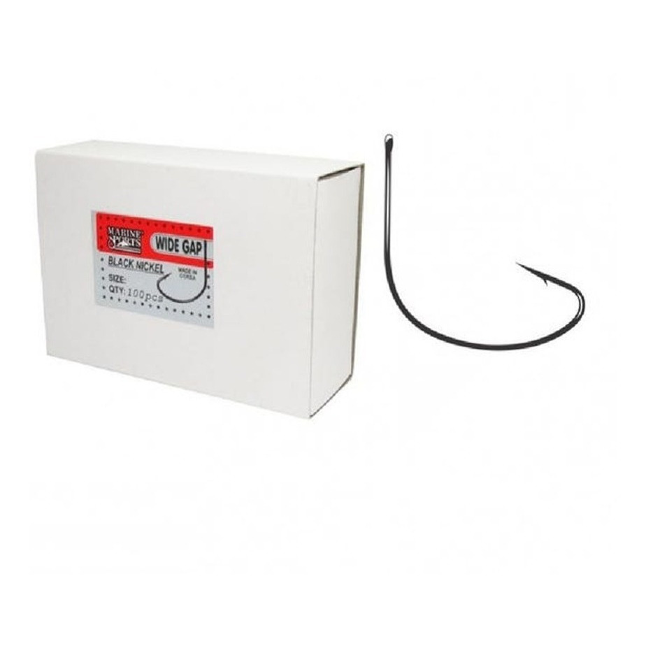 Anzol Wide Gap Marine Sports Caixa Com 100 Unidades Excelente Anzol P/ Pesca
