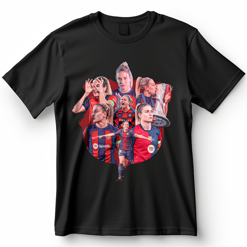 Camiseta Alexia Putellas Visca Barça Blusa Camisa Futebol 100% Algodão