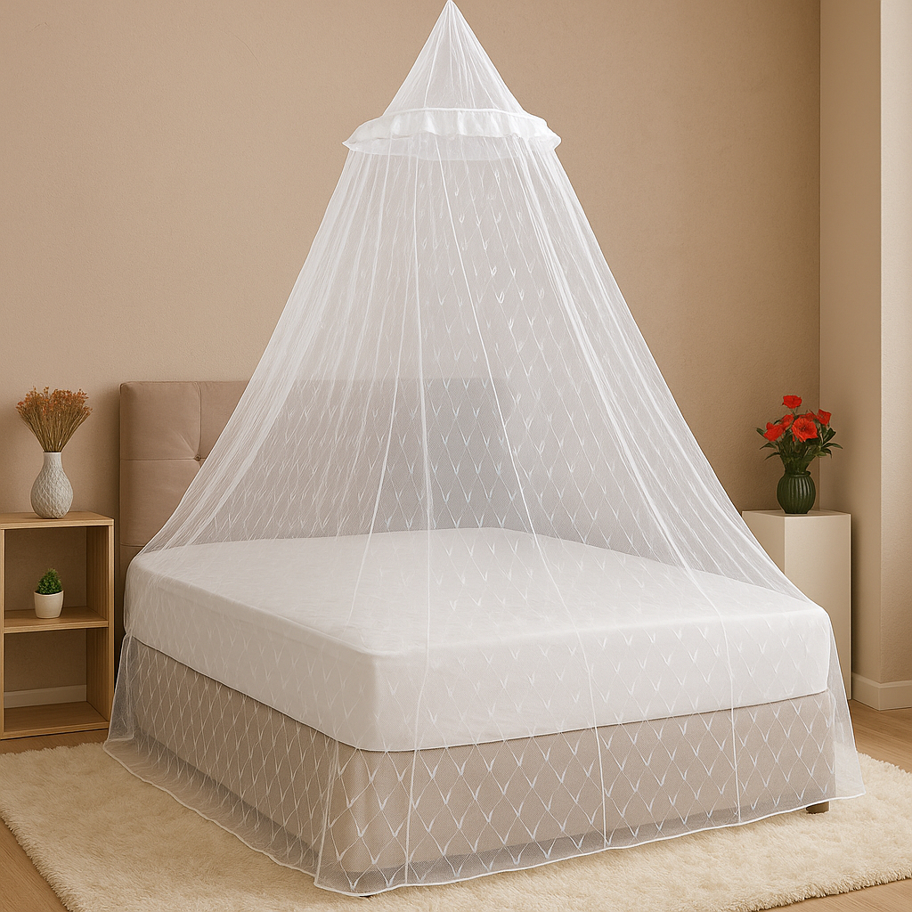 Mosquiteiro de Renda para Cama Casal e Solteiro Várias Cores