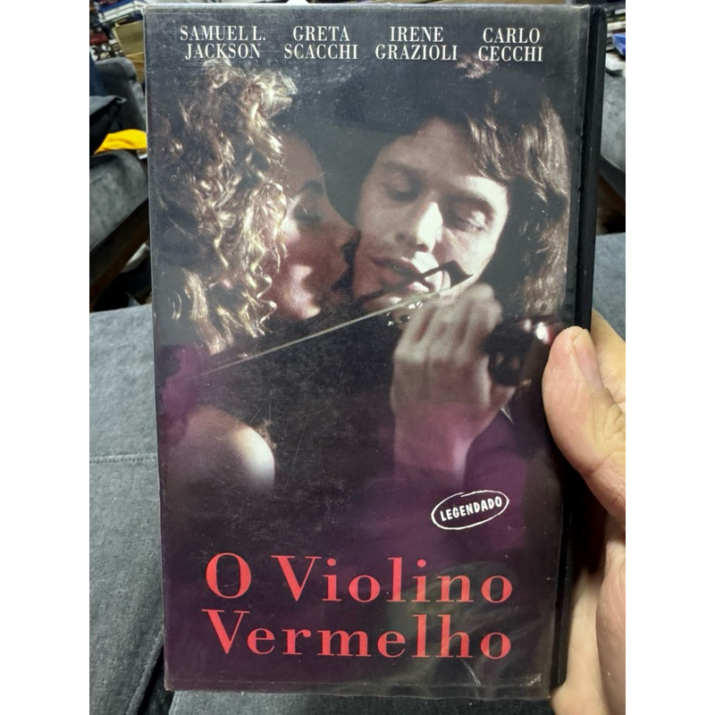 fita Vhs O violino Vermelho (legendado) Samuel L. Jackson - fotos reais