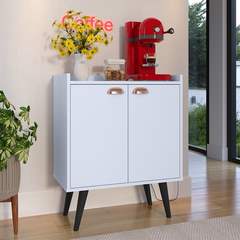 Buffet Aparador Cozinha Cantinho Do Café Com Puxador De Concha 2 Portas Linea em Oferta na Shopee