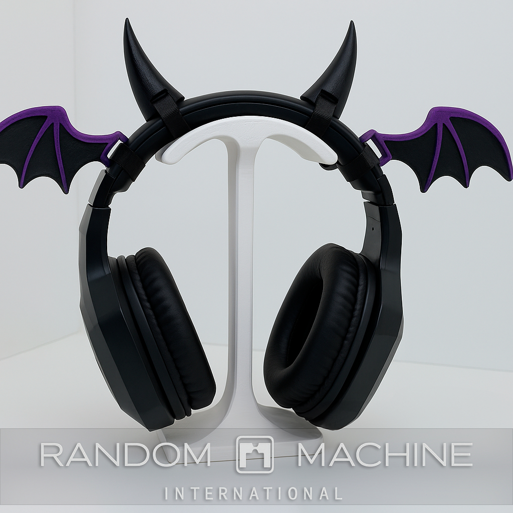 Kit Devil Chifre para Headset | Acessorio para Fone de Ouvido | Asinha e Chifrinho