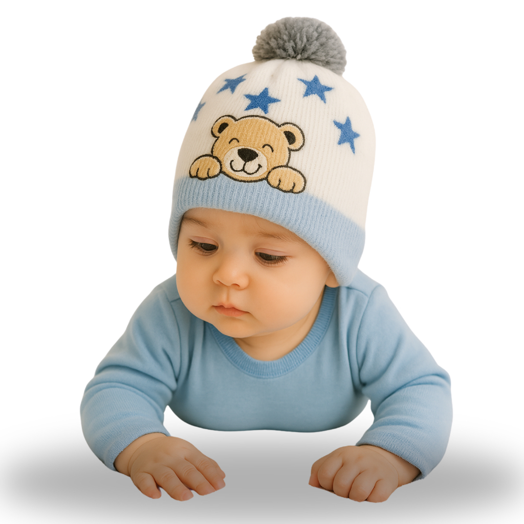 Touca Gorro Bebês 0 a 3 Anos Confortável Nenen Recem Nascido Menino Menina Criança Quentinha, Fofa e Confortável