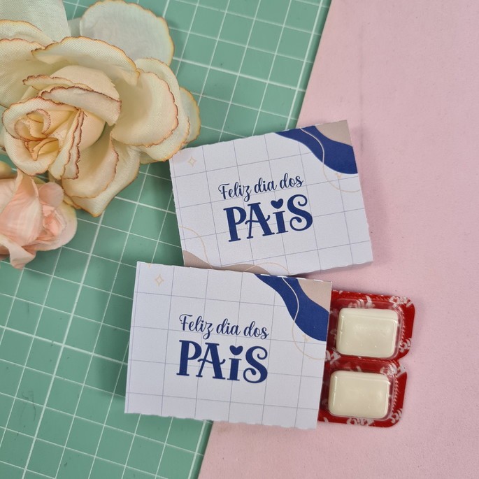 Chicletes Personalizados Dia dos Pais Mimo Cliente Lembrancinha