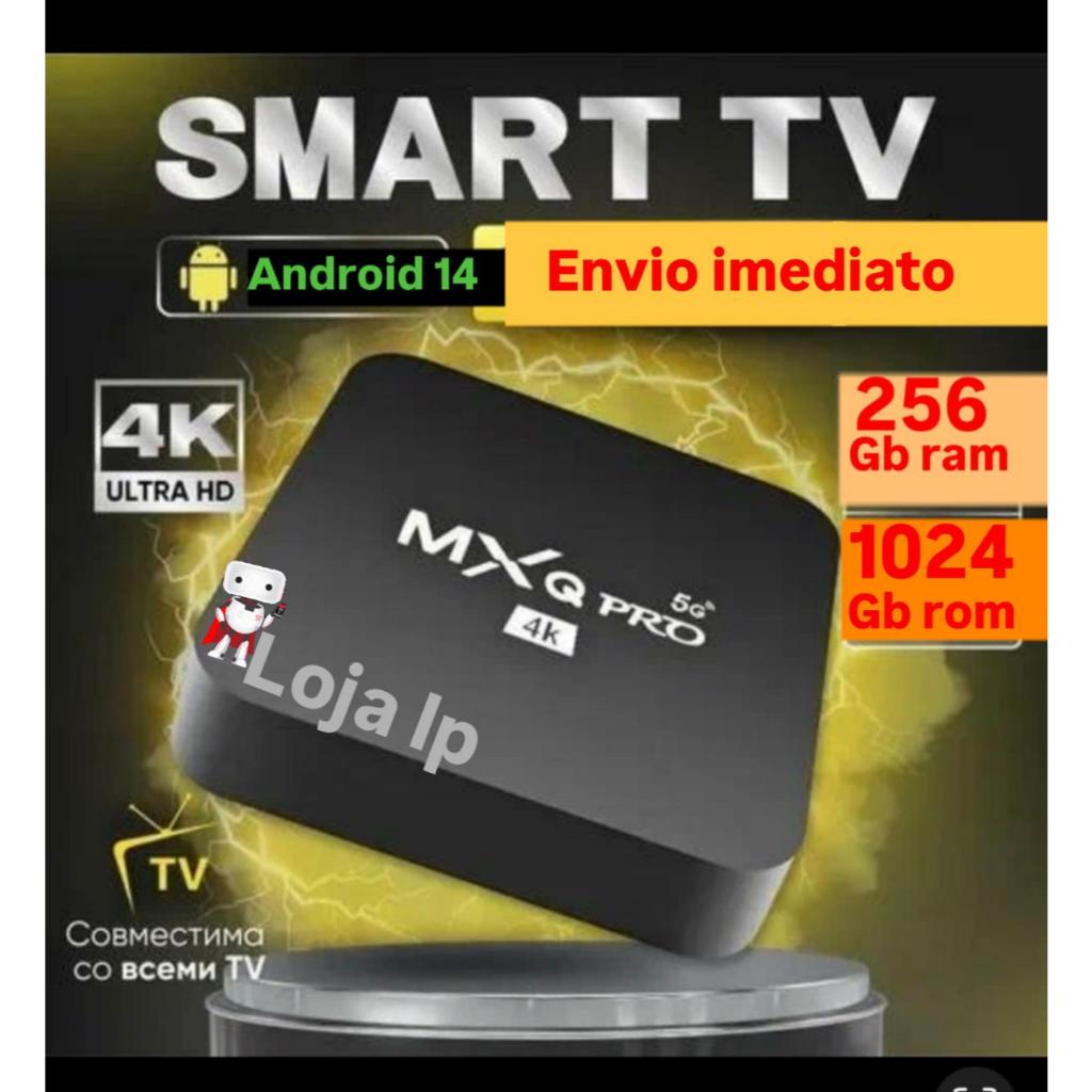 4k 5g smart box atualizado 256/1024 andro14