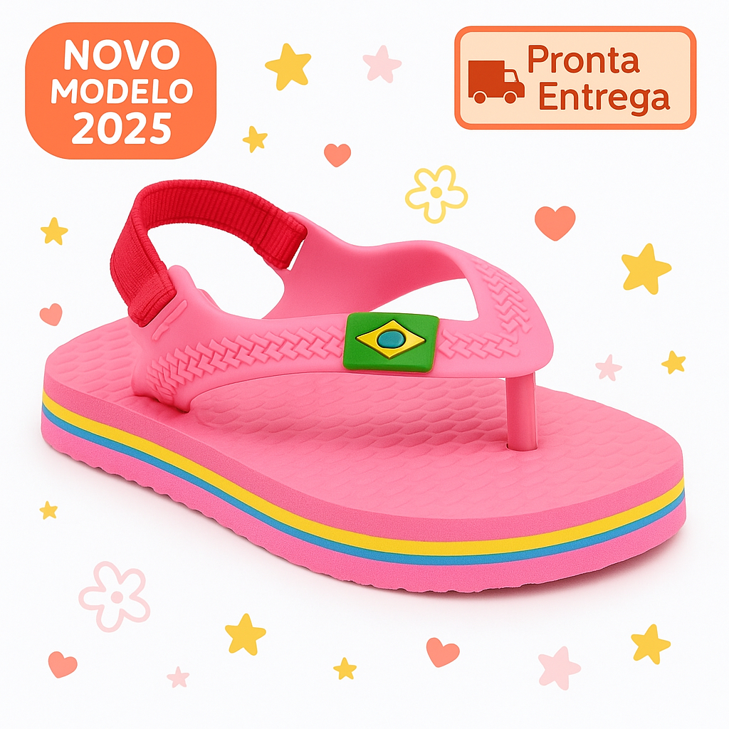 Chinelo bebê 23/24 menina baby Super Leve e Macio Dia a Dia Lançamento 2025 em Oferta na Shopee